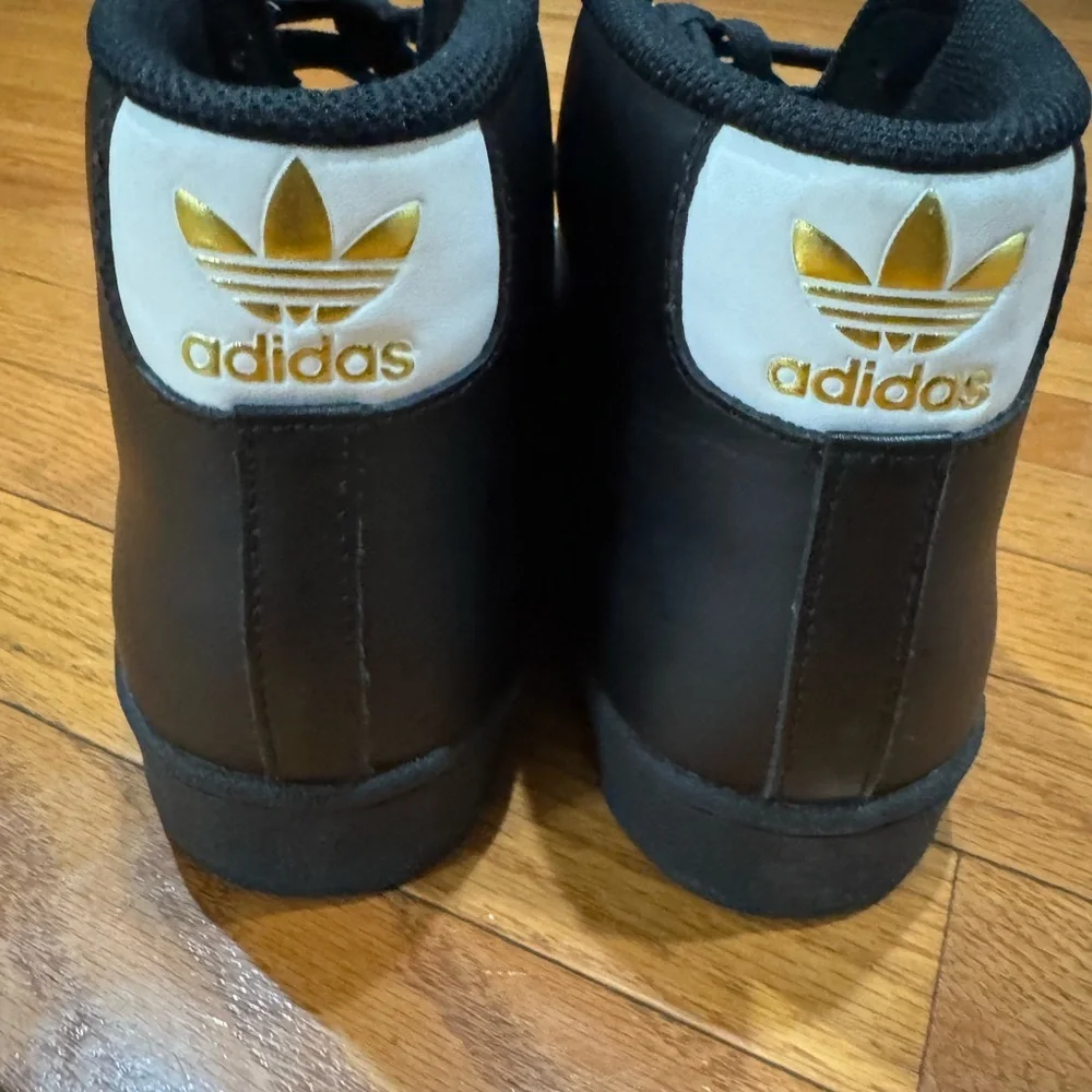 Adidas Mens Pro Model Black Basketball Shoes Sneakers Size 10.5